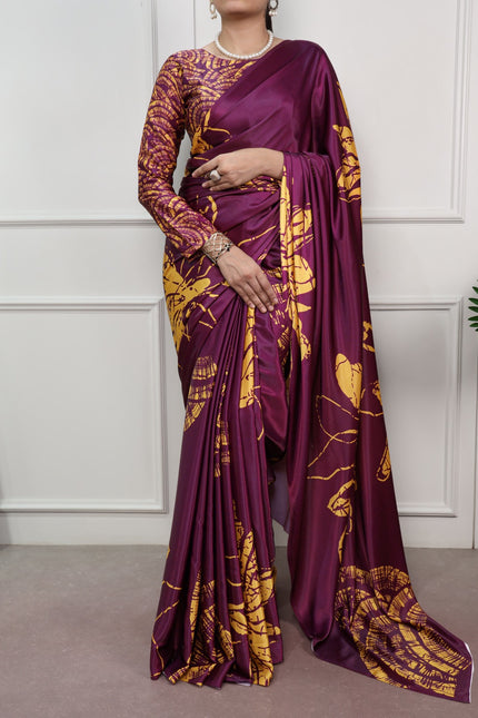 Smooth in Satin silk  shine in elegant prints SS789