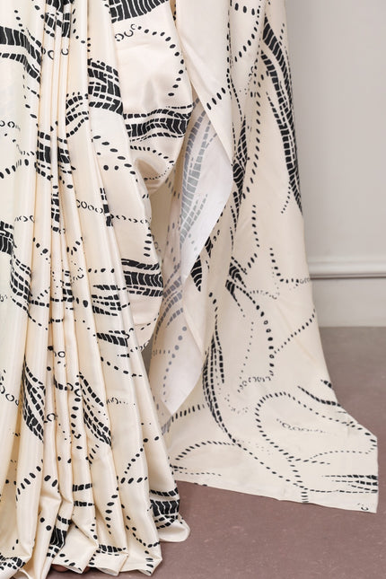 Smooth in Satin silk  shine in elegant prints SS789