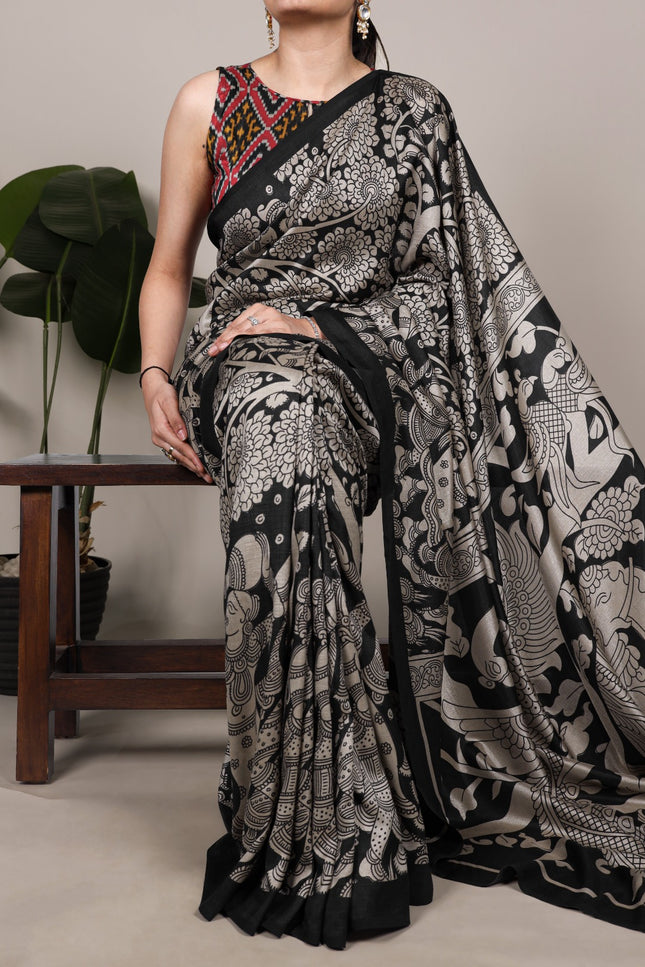 Experience the beauty of traditional Kalamkari prints SS790