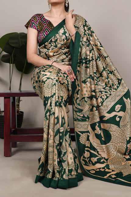 Experience the beauty of traditional Kalamkari prints SS790