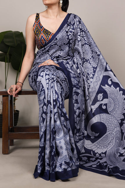 Experience the beauty of traditional Kalamkari prints SS790