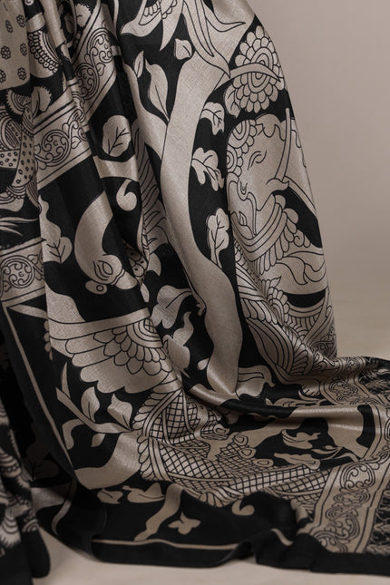 Experience the beauty of traditional Kalamkari prints SS790