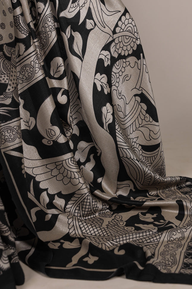 Experience the beauty of traditional Kalamkari prints SS790