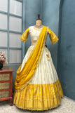 Blouse unstitched / Yellow