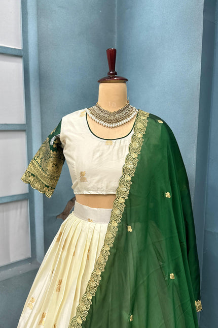 Kanjivaram silk full stiched Lehenga SS795