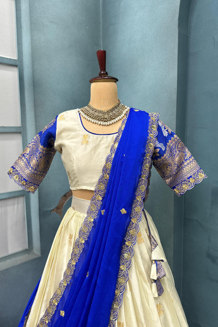Kanjivaram silk full stiched Lehenga SS795