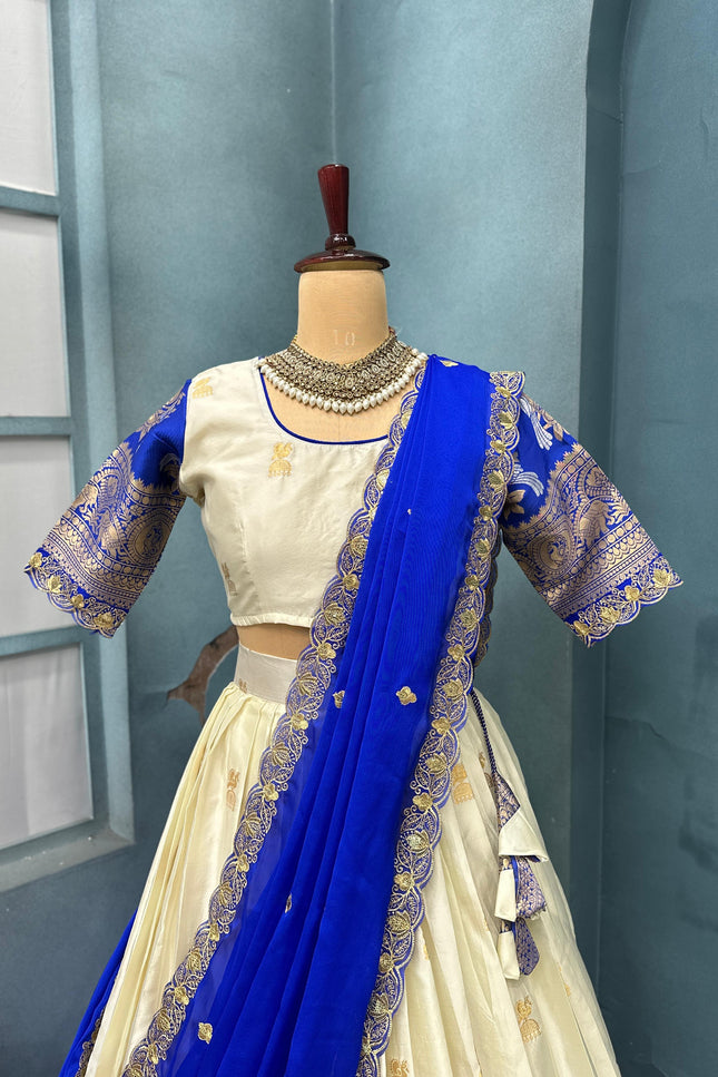 Kanjivaram silk full stiched Lehenga SS795