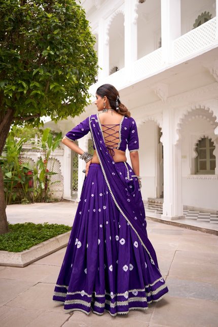 Chanderi Bandhani design choli will give you charm SS791