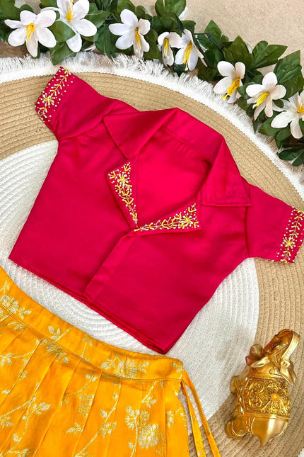 Royal Trio Contrast Kids Lehenga-Choli  SS796