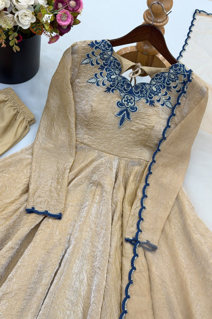 Doremon Crush Embroidery thread work anarkali SS807
