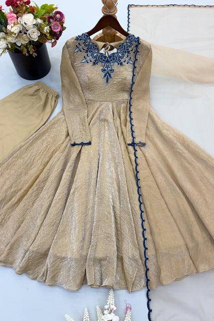 Doremon Crush Embroidery thread work anarkali SS807