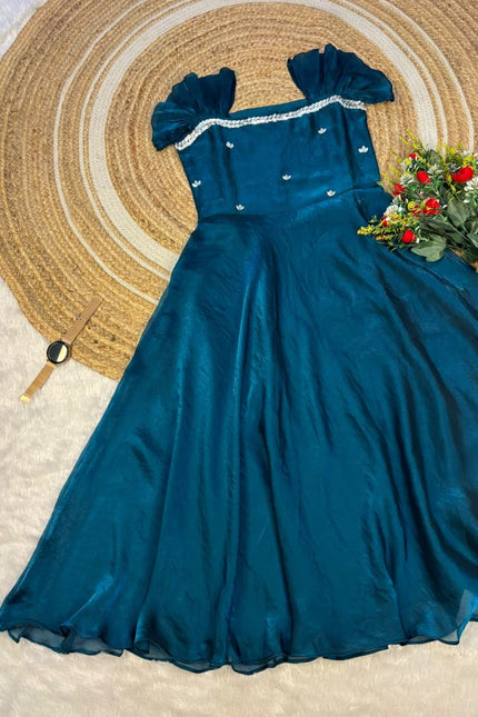 Premium space silk  functional wear Maxi gown SS802