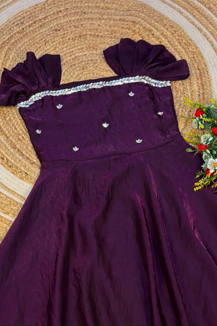 Premium space silk  functional wear Maxi gown SS802