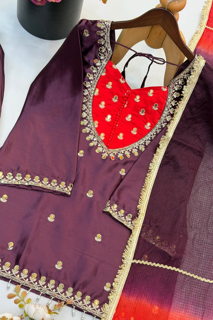French Crap With Real Mirror Ethnic Wear SS808