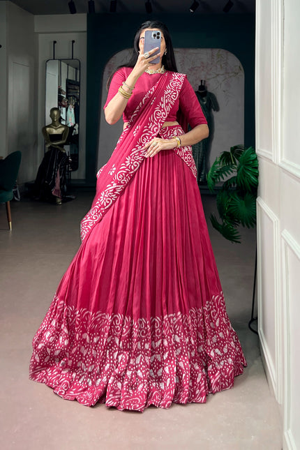 Celebrate the joy of festival in lehenga that reflects grace SS815