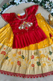 0-6M / yellow & maroon