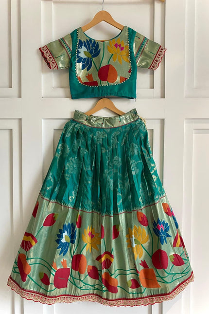 Festive-ready skirt and top set for girls SS814