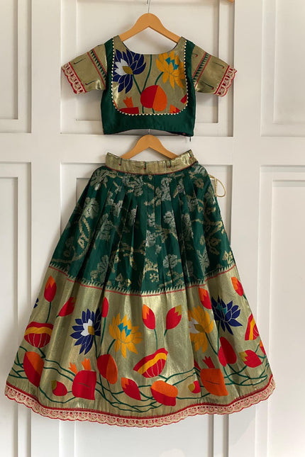 Festive-ready skirt and top set for girls SS814