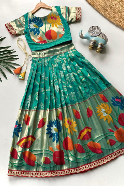 Festive-ready skirt and top set for girls SS814