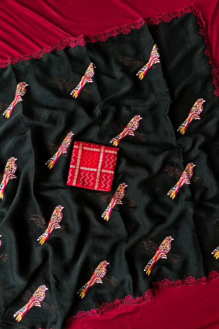 Pure georgetter sarees  SS822