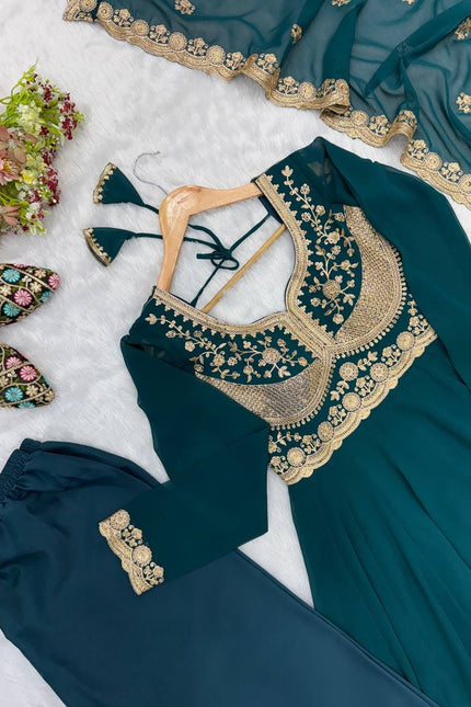 Blooming Georgette Designer Gown SS818