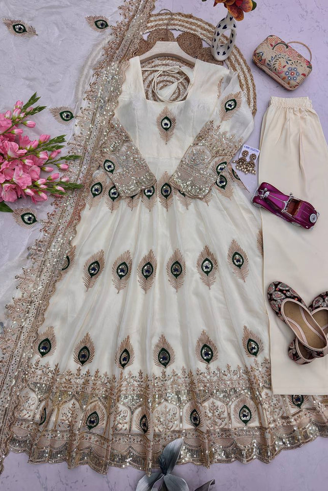 Heavy Fandy Silk Designer Party Wear Look SS828