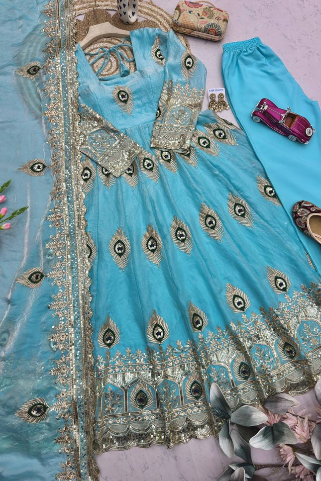 Heavy Fandy Silk Designer Party Wear Look SS828