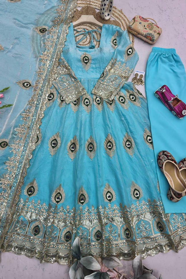 Heavy Fandy Silk Designer Party Wear Look SS828