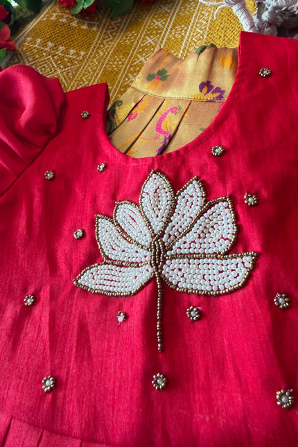 Paithani X Lotus Kids dress  SS882