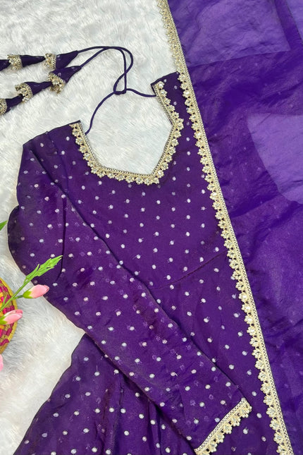 Party wear gown with dupatta SS878