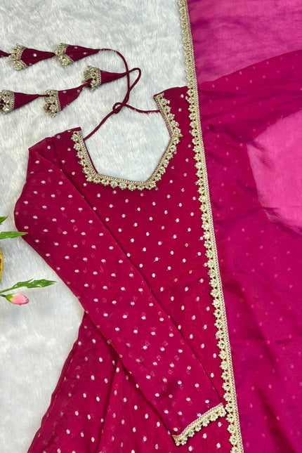 Party wear gown with dupatta SS878
