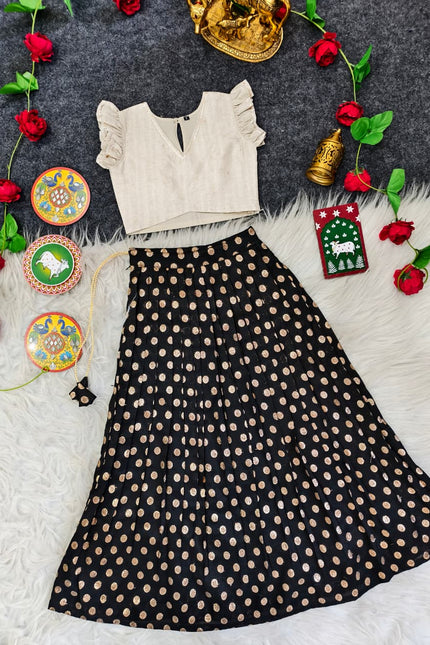 Polka Lehenga Choli for Girl SS894