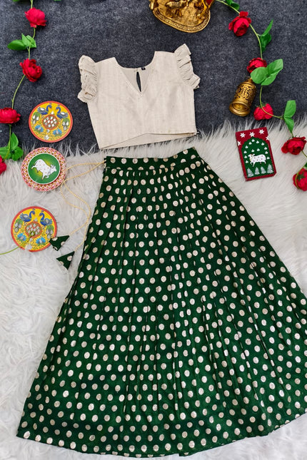 Polka Lehenga Choli for Girl SS894