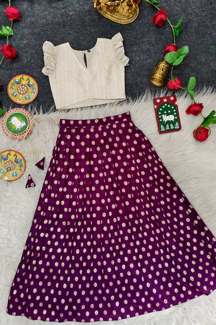 Polka Lehenga Choli for Girl SS894