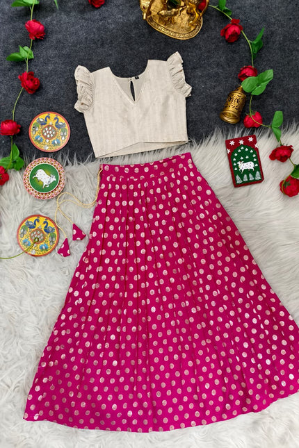Polka Lehenga Choli for Girl SS894