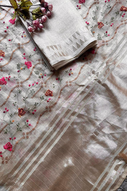 Soft Banarsi Tissue Silk Saree SS887