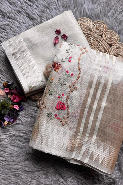 Soft Banarsi Tissue Silk Saree SS887