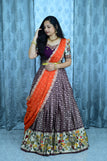 S-36 / Maroon with orange duppata