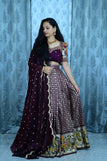 S-36 / Maroon with Maroon duppata