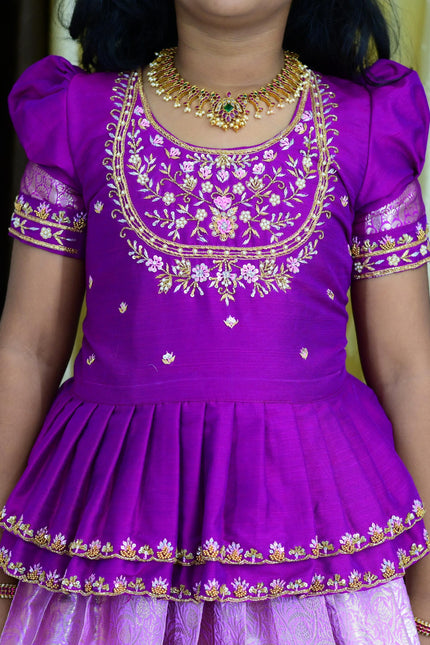 Semi Kanchipattu Lehanga Family Combo SS912