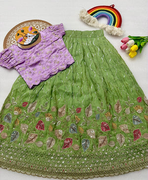 Green & lavender