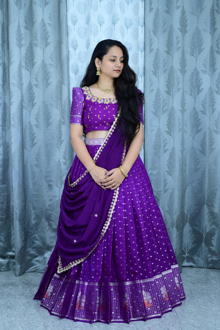 Beautiful Banarasi Maggam work lehanga SS911