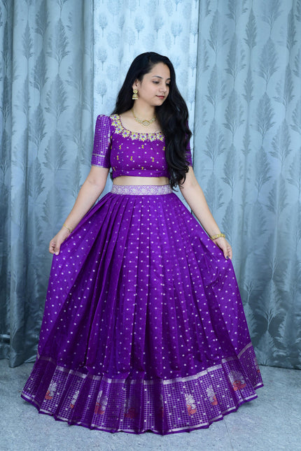Beautiful Banarasi Maggam work lehanga SS911