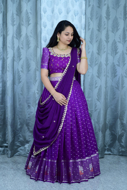 Beautiful Banarasi Maggam work lehanga SS911