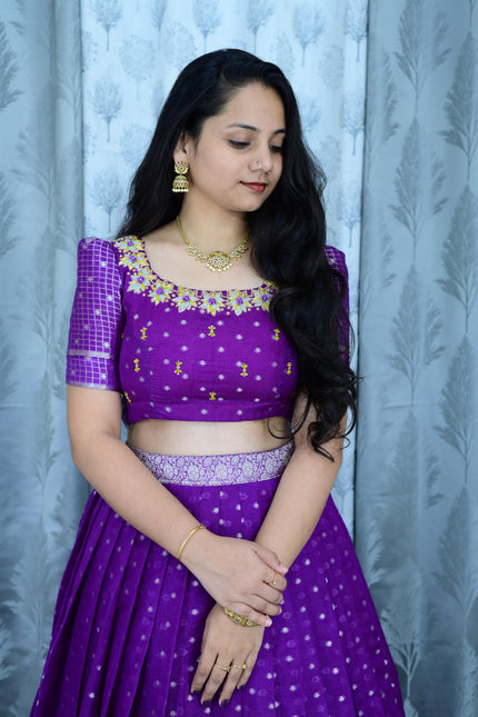 Beautiful Banarasi Maggam work lehanga SS911