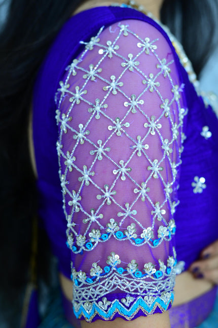 soft Banarasi Maggam work Family combo SS910