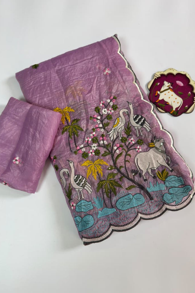 Pichwai heritage meets lite weight grace Saree SS937