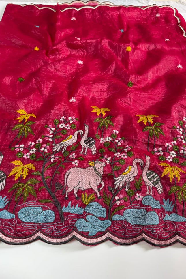 Pichwai heritage meets lite weight grace Saree SS937