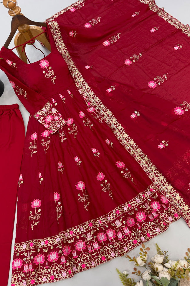 Designer Gown with Heavy sequence work  SS849
