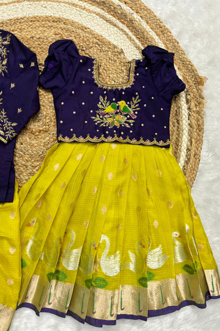 Pure soft Kota Maggam work Family combo SS909